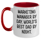 Marketing Manager Coffee Mug Gifts from Men to Marketing Manager Funny Unique Two Tone Mugs for Father's Day - Main