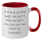 Funny Real Estate Investor Gifts for Men - 'I'm A Real Estate Investor. Not A Magician' Two Tone Coffee Mug, Father's Day Unique Gifts from Family - Additional