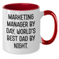 Marketing Manager Coffee Mug Gifts from Men to Marketing Manager Funny Unique Two Tone Mugs for Father's Day - Additional
