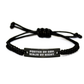 Porter Gifts from Friends, Family, or Coworkers - Porter By Day. Ninja By Night. Rope Bracelet for Men, Unique Mother's Day Unique Gift - Image 1