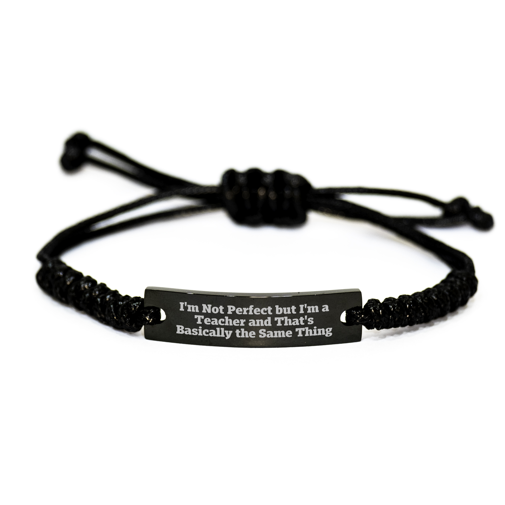 Teacher Gifts from Friends, Funny Inspirational Quote Rope Bracelet for Teacher, Mother's Day Unique Gifts for Her - Image 1