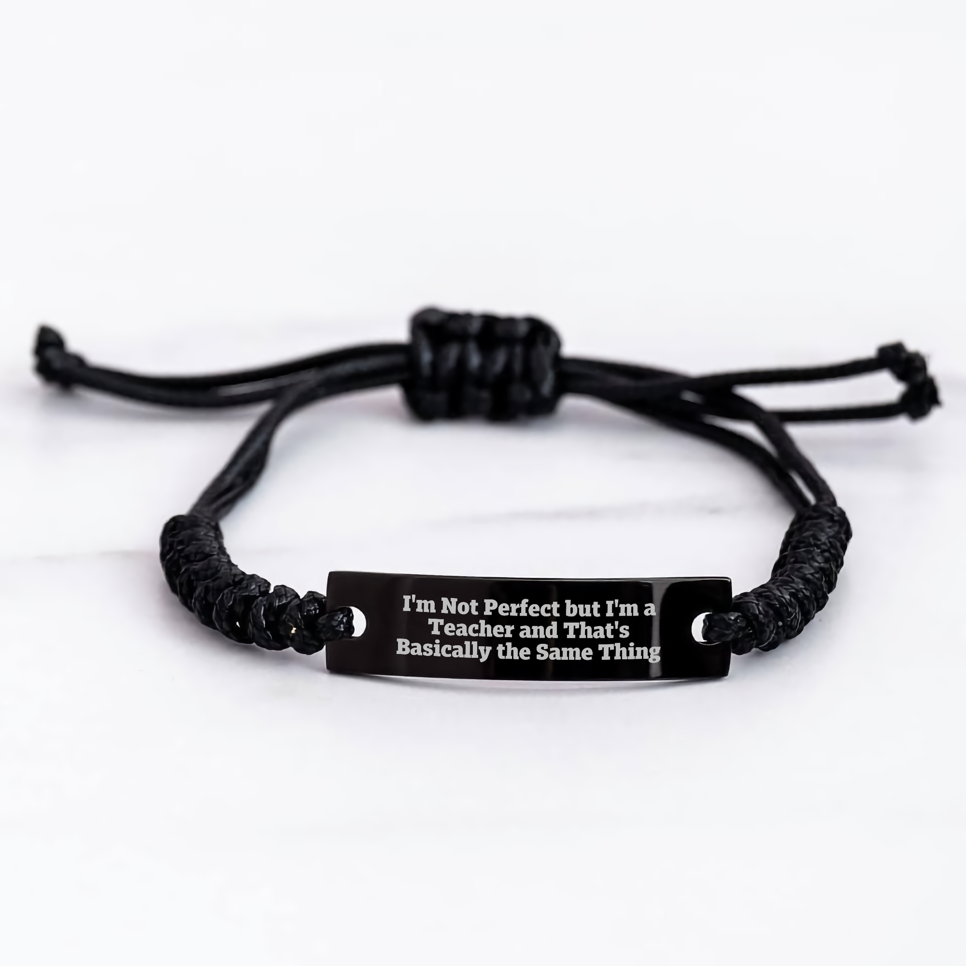 Teacher Gifts from Friends, Funny Inspirational Quote Rope Bracelet for Teacher, Mother's Day Unique Gifts for Her - Image 3