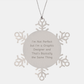 Funny Graphic Designer Gifts for Christmas Snowflake Ornament - Image 1