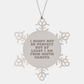 Funny Snowflake Ornament Gifts from South Dakota, 'I Might Not Be Perfect', Unique Christmas Decorations for Friends, Family, or Coworkers - Image 1