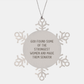 Funny Senator Gifts from Friends and Family for Christmas - Snowflake Ornament - Image 1