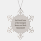 Funny Sheriff Gifts from God Found Some Of The Strongest Women And Made Them Sheriff - Snowflake Ornament for Christmas - Image 1