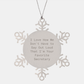 Funny Secretary Gifts from Men, Snowflake Ornaments for Christmas, I Love How We Don't Have to Say Out Loud That I'm Your Favorite Secretary, Unique Secretary Gifts - Image 1