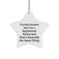 Funny Registered Nurse Gifts - 'I'm Not Perfect' Star Ornament for Christmas, Gifts from Friends to Coworkers, Family, or Yourself - Image 1