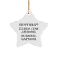 Burmese Cat Mom's Joyful Christmas Ornament, I Just Want To Be A Stay At Home Burmese Cat Mom, A Fun Gift for Burmese Cat Lovers, Star Ornament, Christmas Unique Gifts from Friends to Family - Image 1