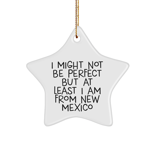 New Mexico Star Ornament, Funny Quote Gifts from, Perfect for Family, Friends, or Coworkers, Christmas Unique Presents - Image 1