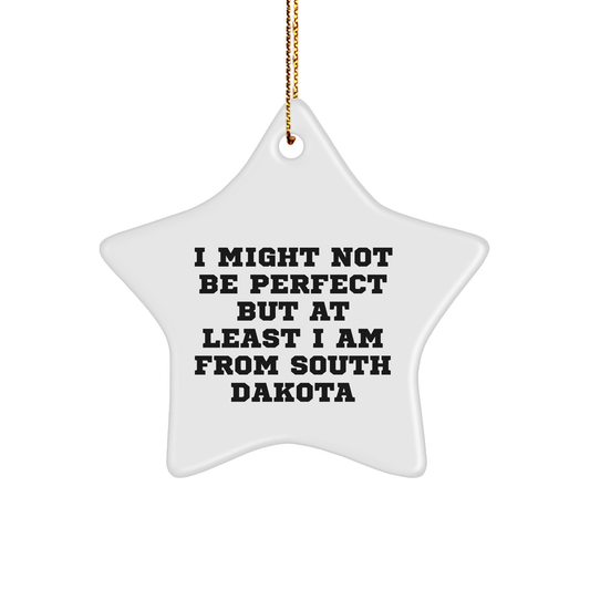 South Dakota Star Ornament, Funny Quote Gifts from Family to Friends, Christmas Unique South Dakota Gifts for Men and Women - Image 1