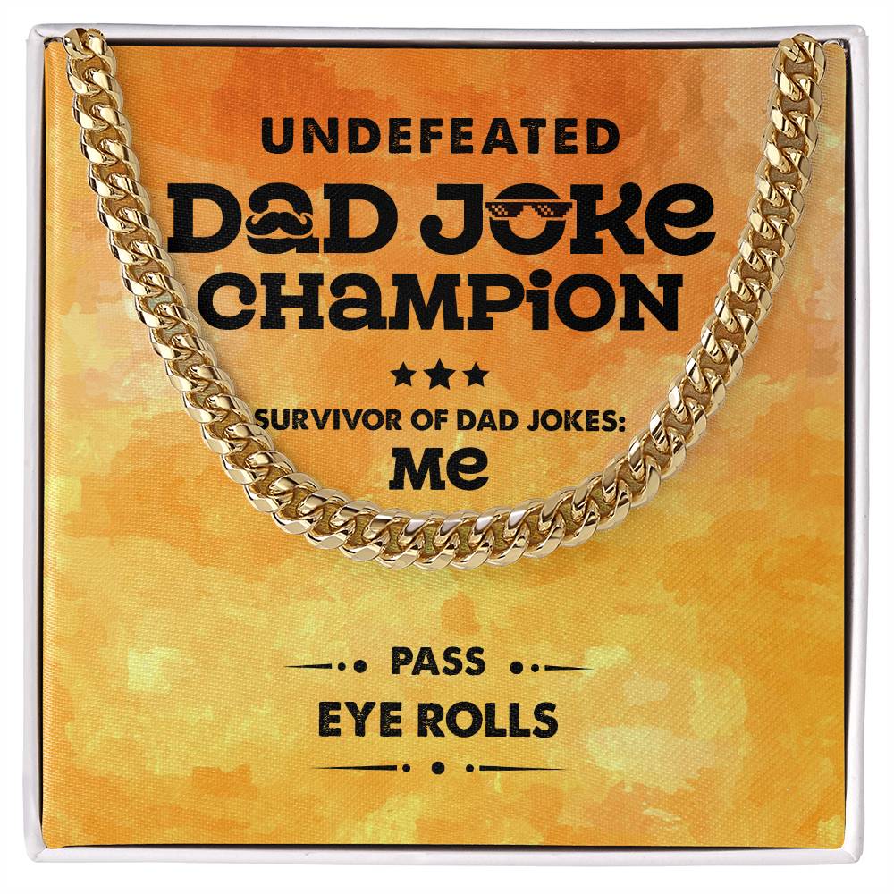 Dad-Dad Joke Champion Necklace