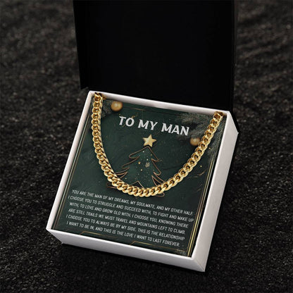 To My Man-My Soulmate-Cuban Chain