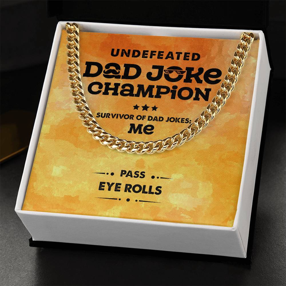 Dad-Dad Joke Champion Necklace