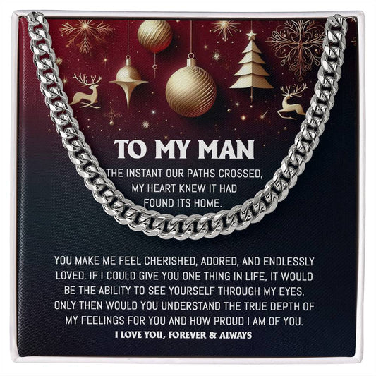 To My Man-Endlessly Loved-Cuban Chain