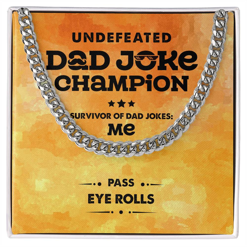 Dad-Dad Joke Champion Necklace