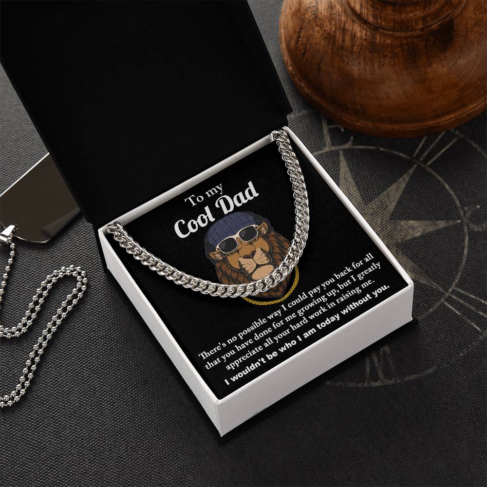 Dad-Cool Dad Necklace