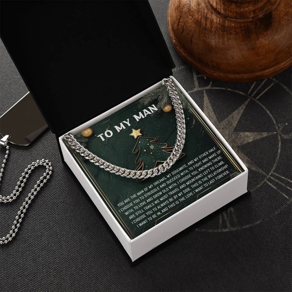 To My Man-My Soulmate-Cuban Chain