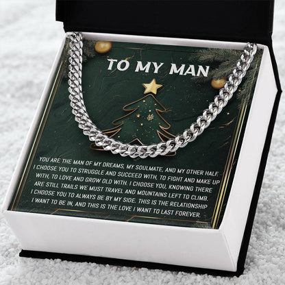 To My Man-My Soulmate-Cuban Chain