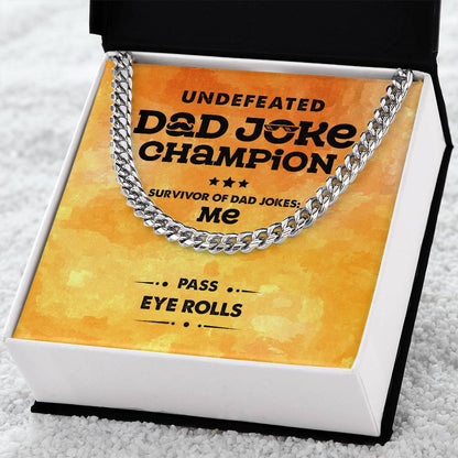 Dad-Dad Joke Champion Necklace