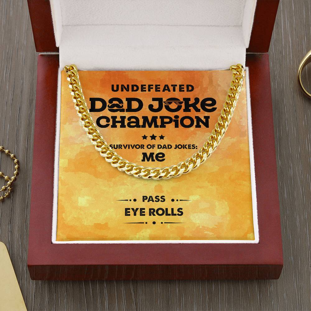 Dad-Dad Joke Champion Necklace