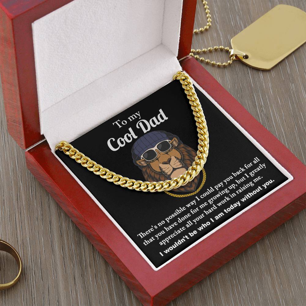 Dad-Cool Dad Necklace