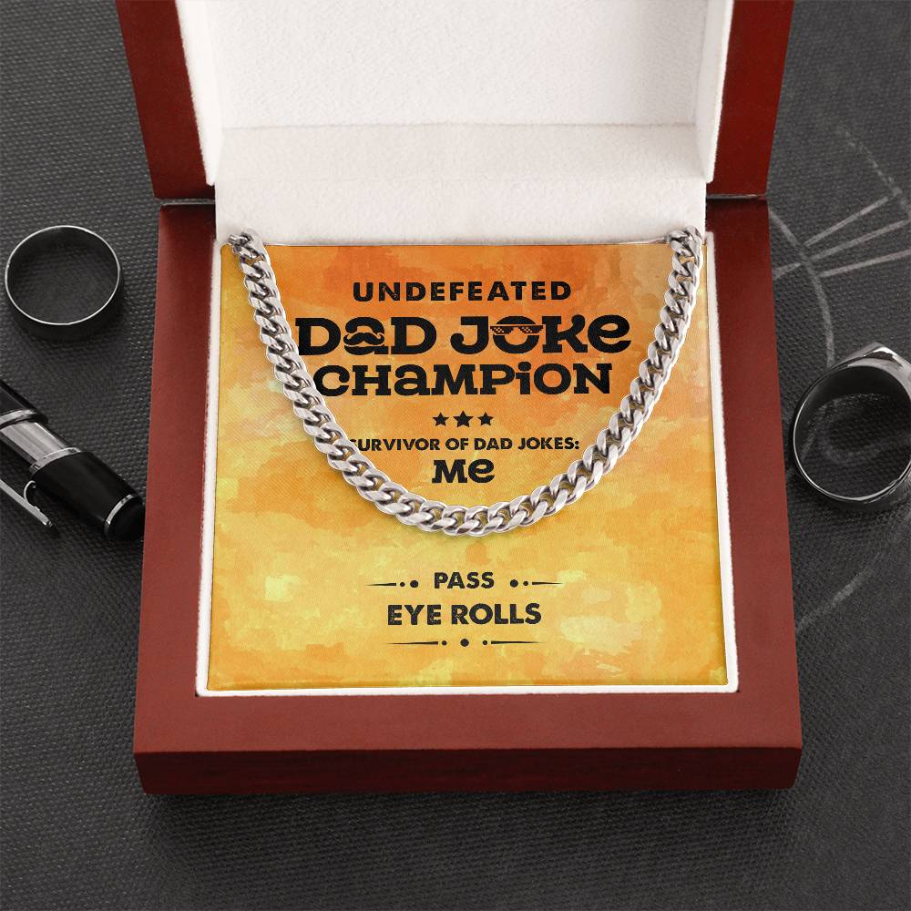 Dad-Dad Joke Champion Necklace