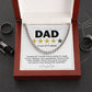 Gift for Dad Five Star - Necklace Cuban Link Chain