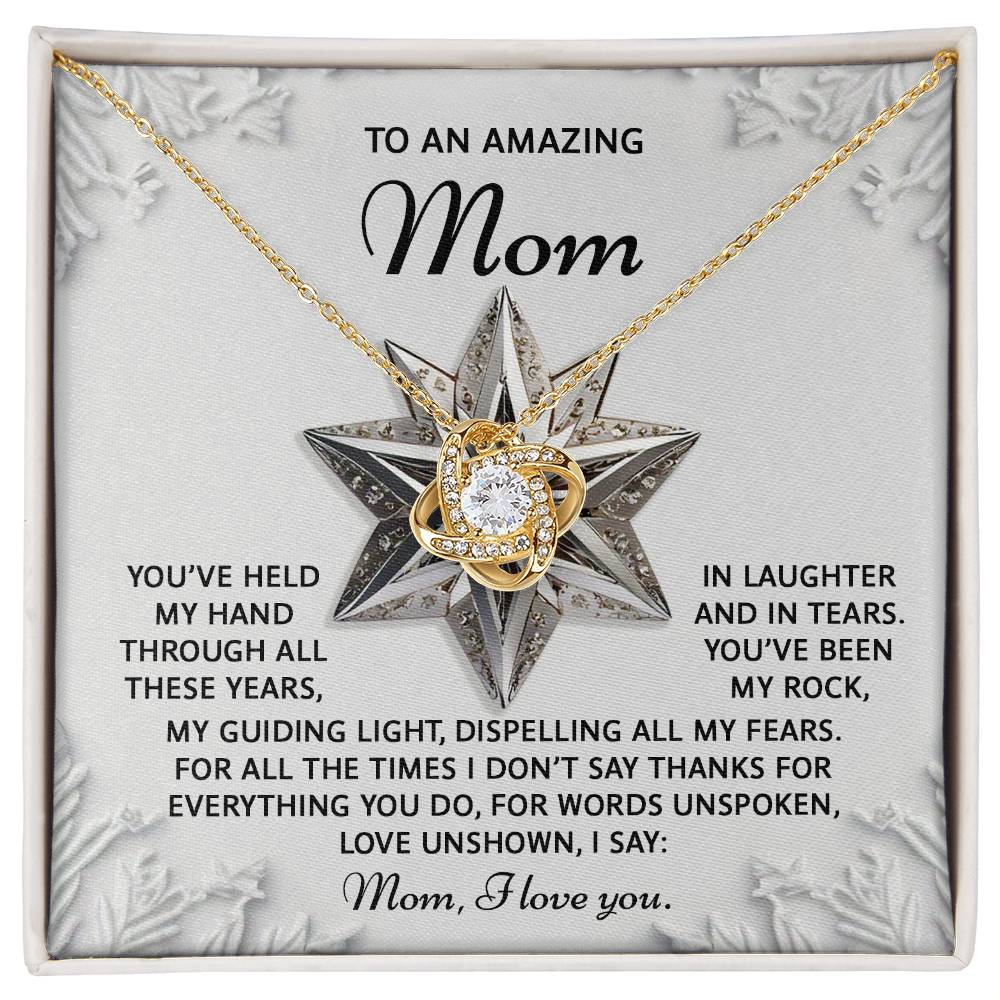 To My Amazing Mom-Love Unshown Necklace