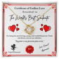 Love Certificate-Cupid Witnessed Love Knot Necklace