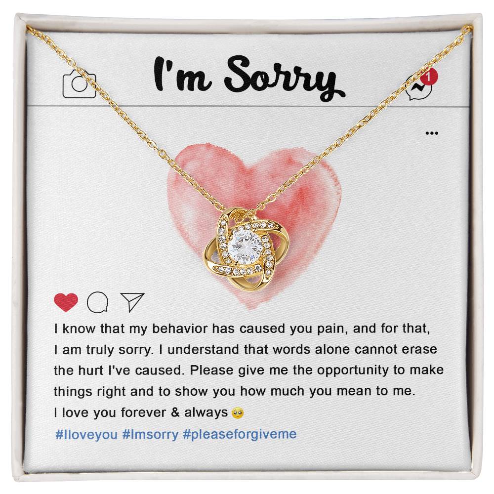 Sorry-Cannot Erase Necklace