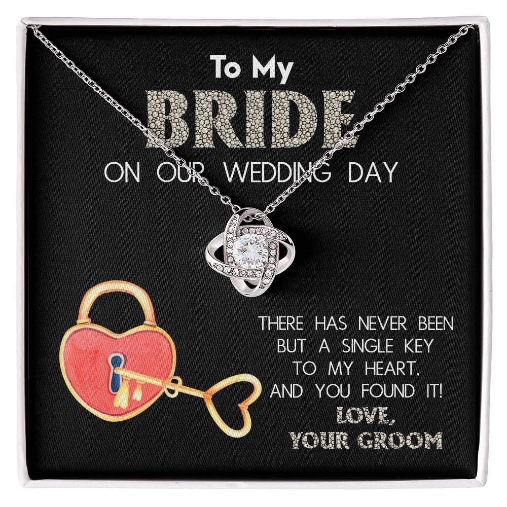 Bride-A Single Key Necklace