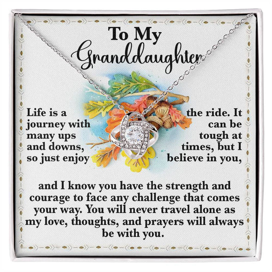 Granddaughter-Never Travel Alone Necklace