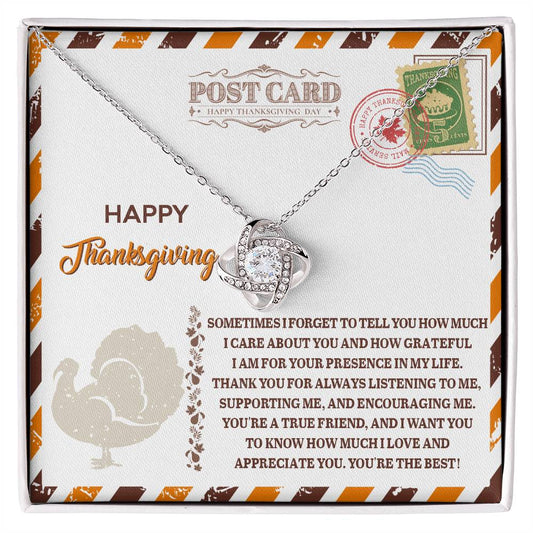 Thanksgiving-A True Friend Necklace