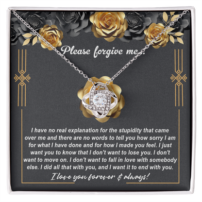 Love Knot Necklace Sorry-End With You
