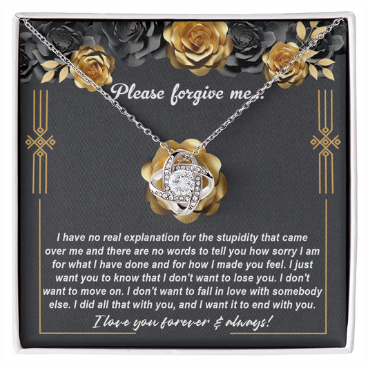 Love Knot Necklace Sorry-End With You