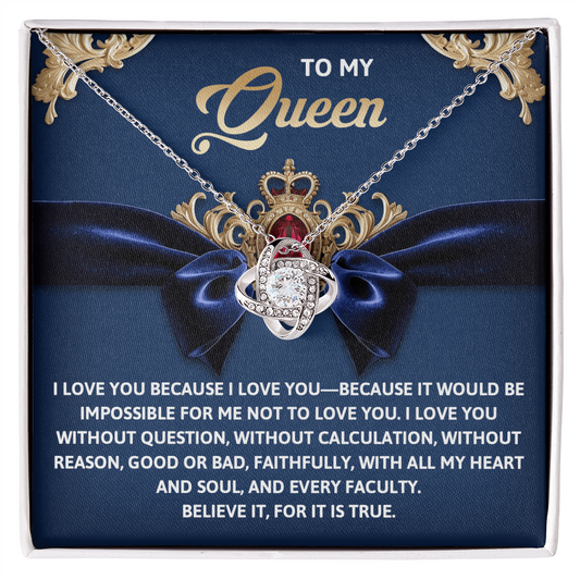 Queen-Every Faculty Love Knot Necklace