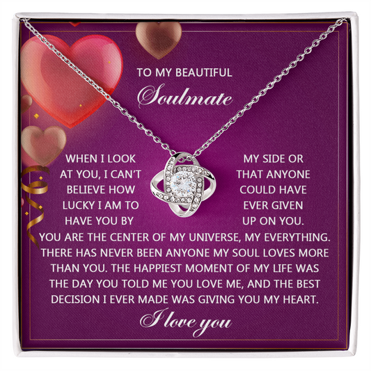 Soulmate-My Soul Love Knot Necklace