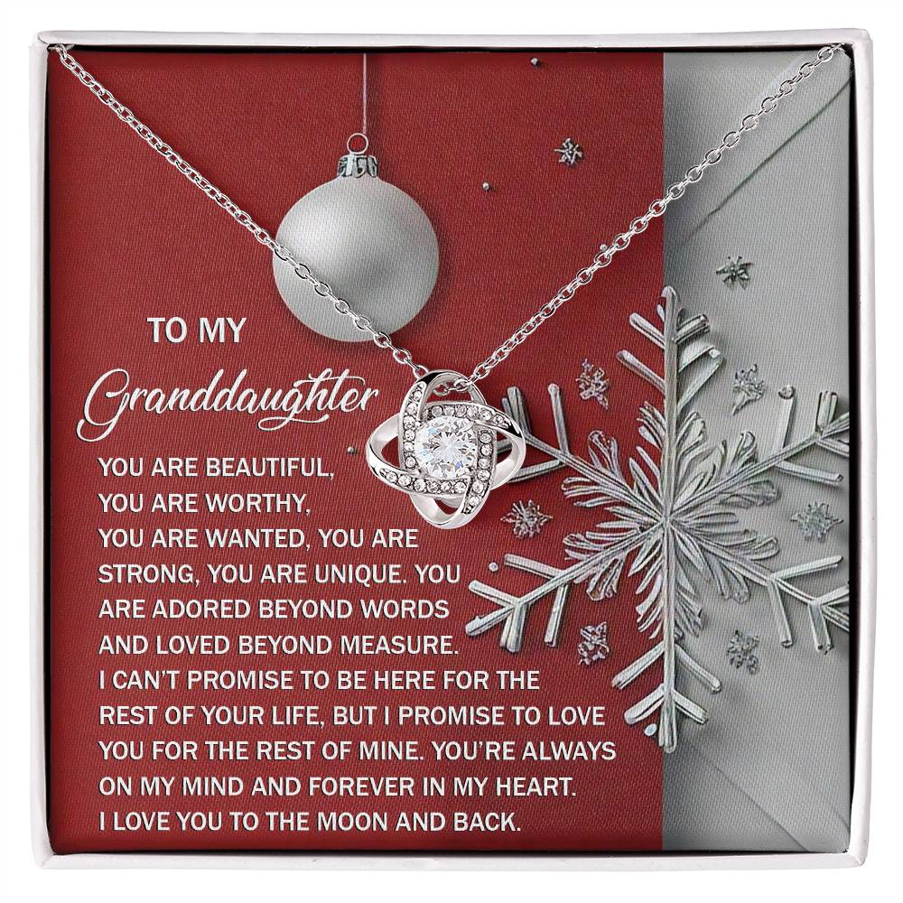 Granddaughter-Moon And Back Necklace