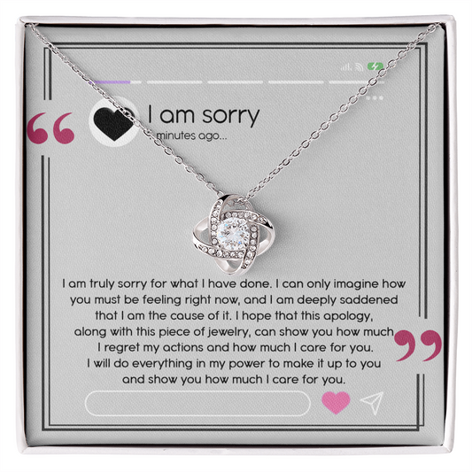 Love Knot Necklace Sorry-Care For You