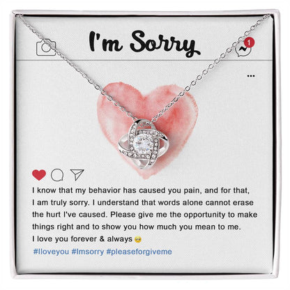 Sorry-Cannot Erase Necklace