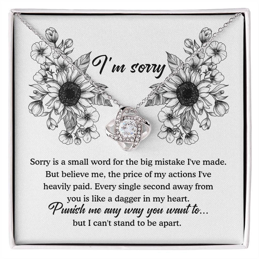 Sorry-Small Word Necklace