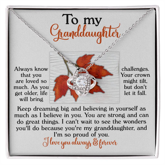 Granddaughter-Do Great Things Necklace