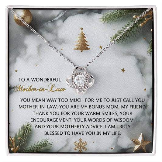 To A Wonderful Mother-in-Law-Motherly Advice Necklace