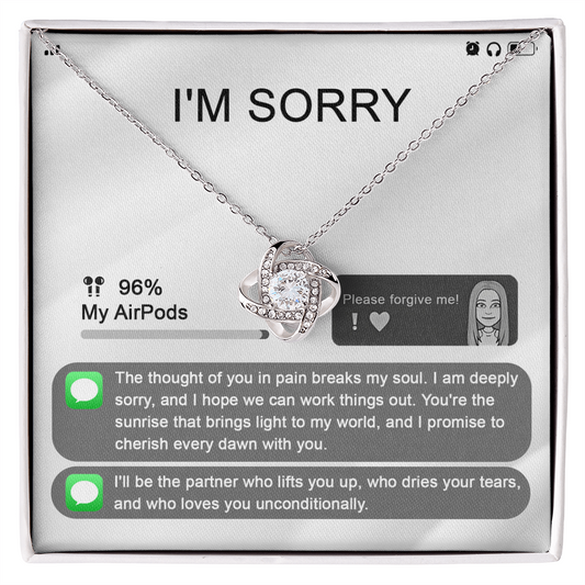 Love Knot Necklace - Sorry-Breaks My Soul