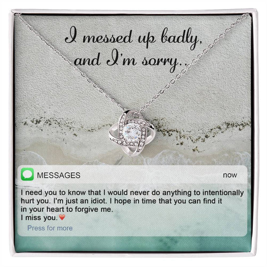 Sorry-Just An Idiot Necklace