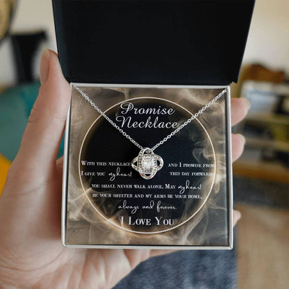 Wife-Promise Necklace Love Knot Necklace