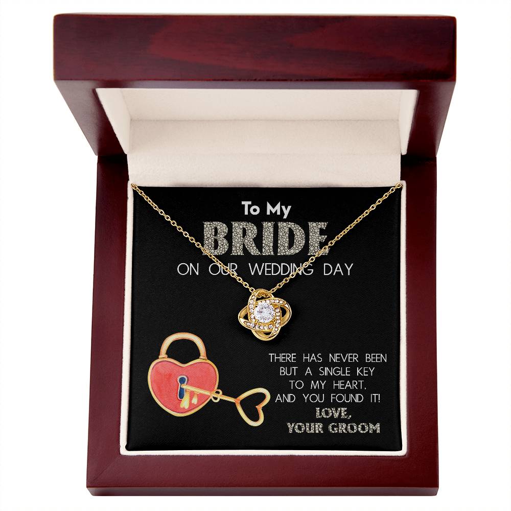 Bride-A Single Key Necklace