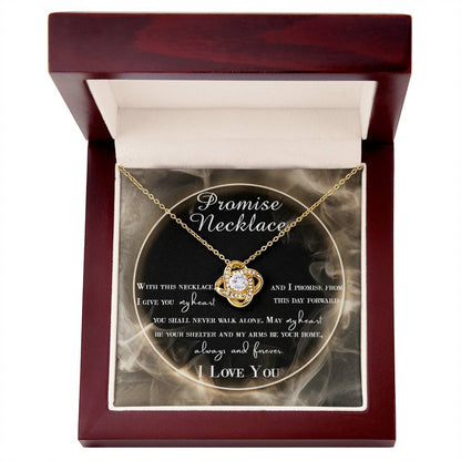 Wife-Promise Necklace Love Knot Necklace