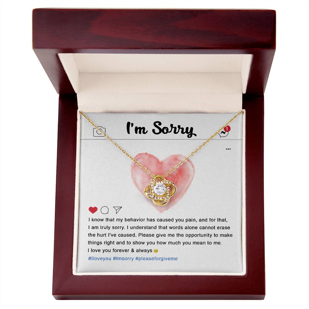 Sorry-Cannot Erase Necklace